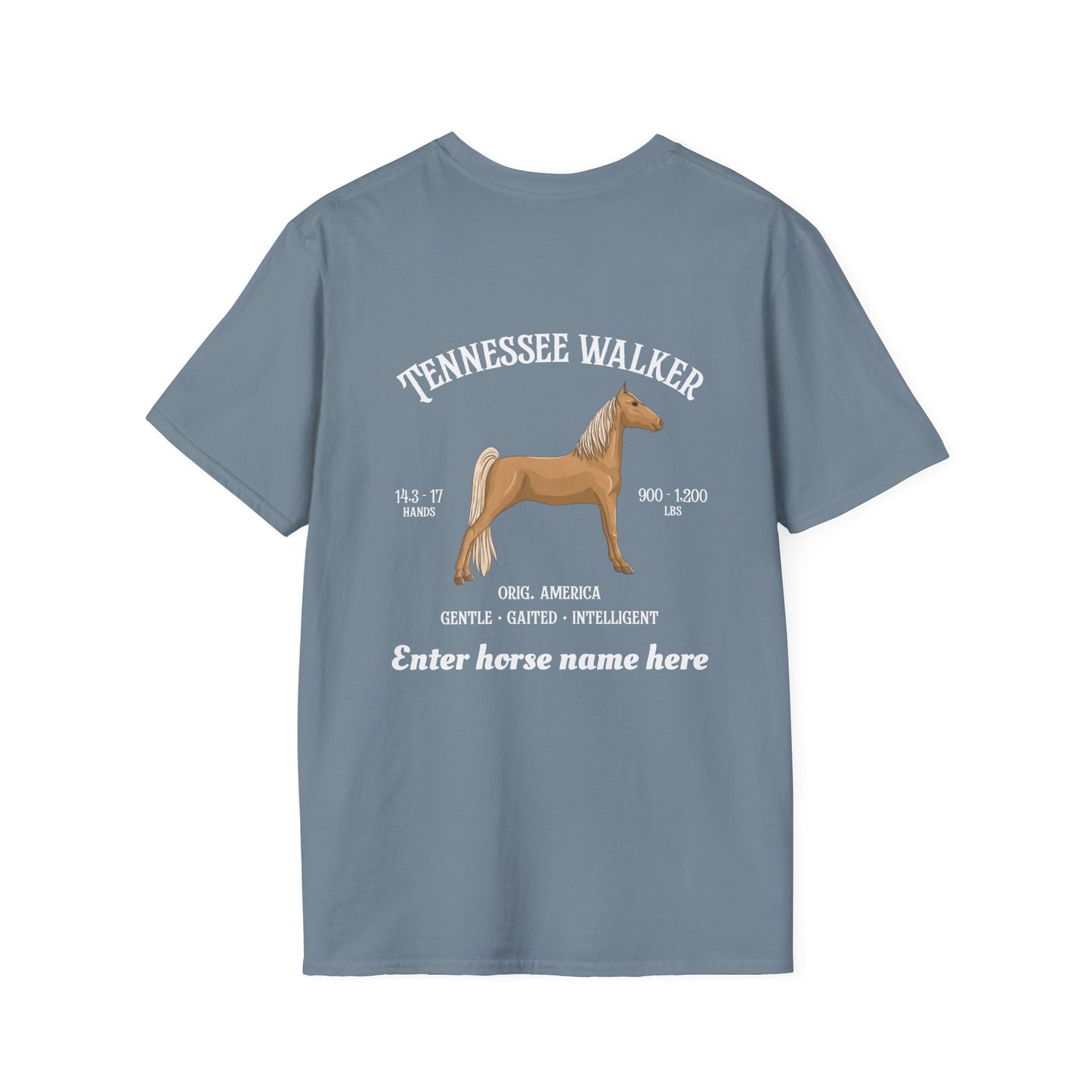 Tennessee Walker Horse T-Shirt — Customizable Equestrian Tee