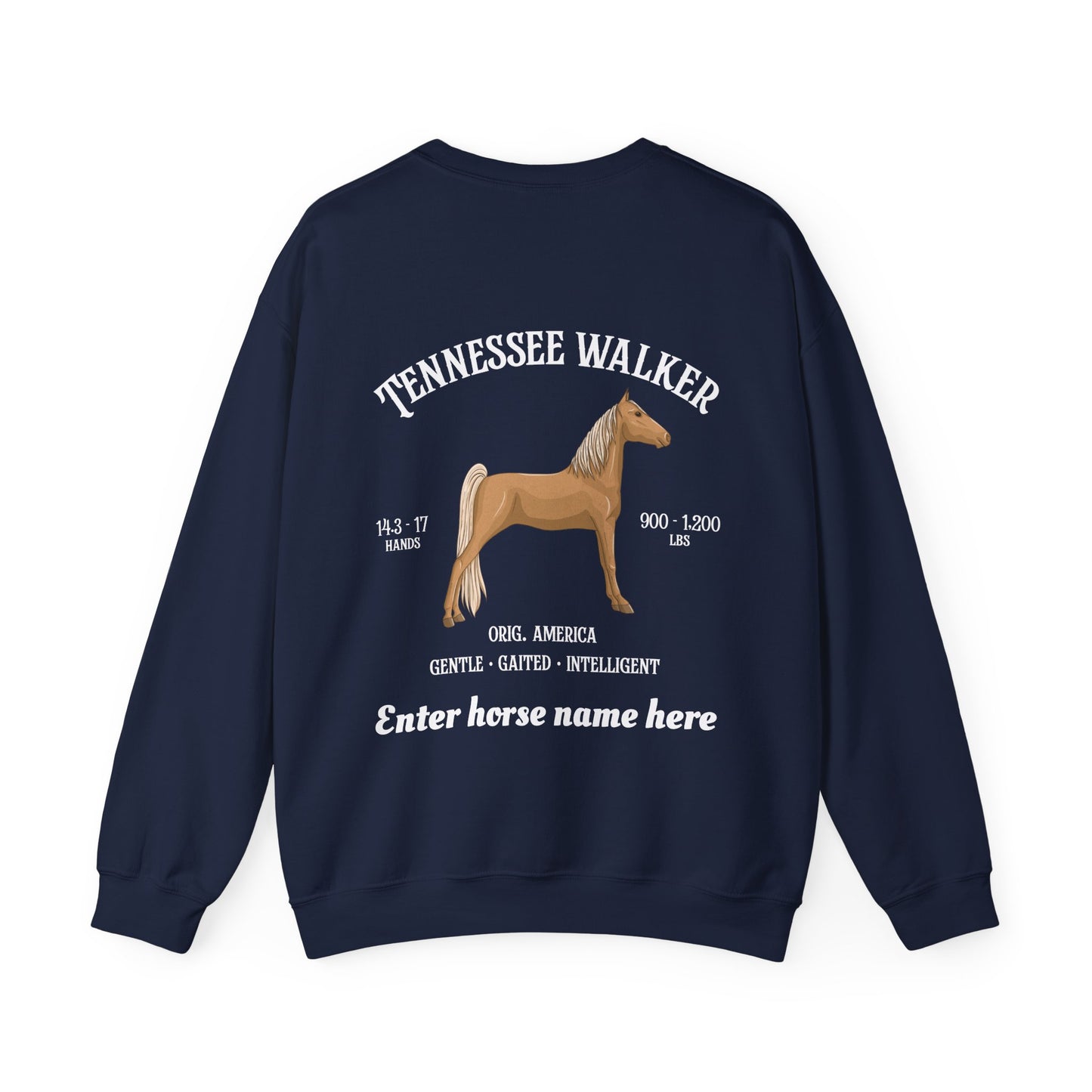 Tennessee Walker Sweatshirt – Customizable Horse Breed Crewneck