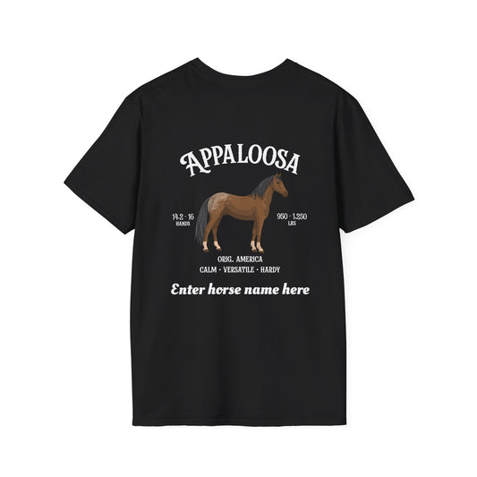 Appaloosa Horse T‑Shirt — Personalized Name Tee