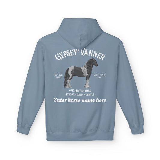 Gypsy Vanner Hoodie – Personalized Horse Breed Graphic Hoodie