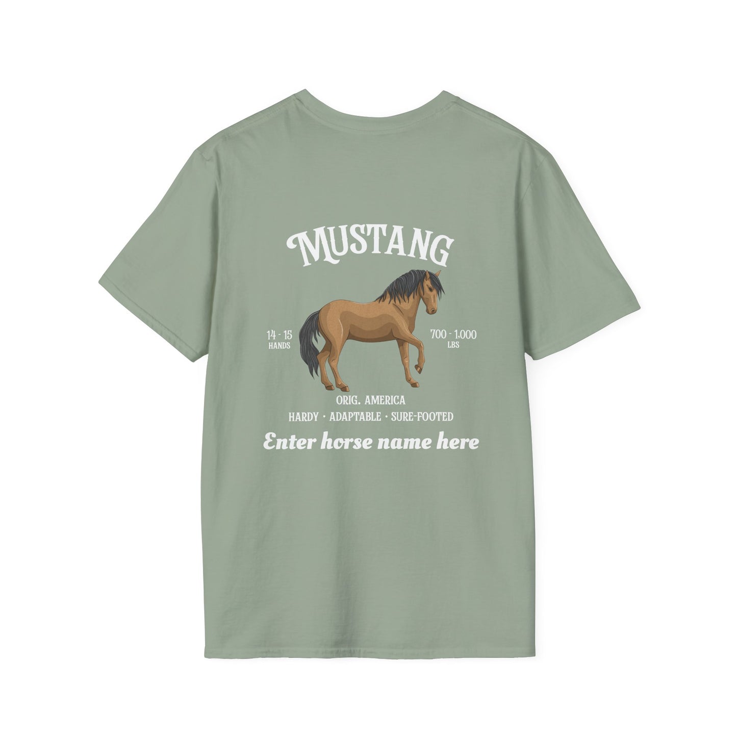 Mustang Horse T-Shirt — Personalized Graphic Tee