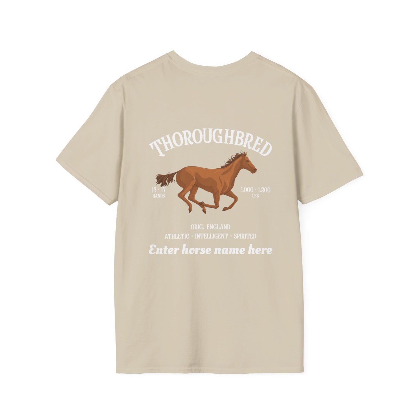 Thoroughbred Horse T-Shirt – PersonalizedTee