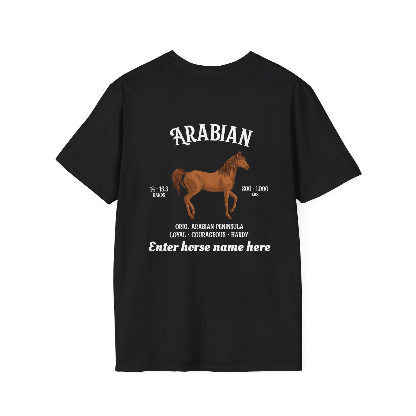 Arabian Horse T-Shirt — Personalized Graphic Tee