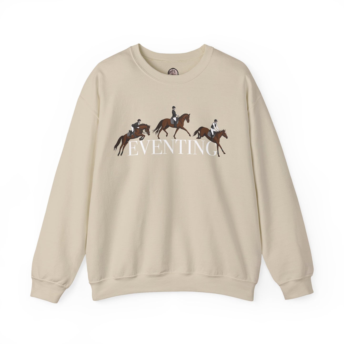 Eventing  Crewneck Sweatshirt - Graphic three discipline design