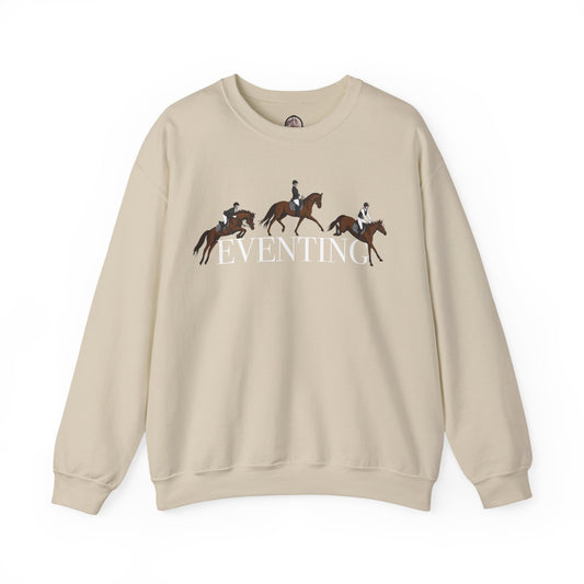 Eventing  Crewneck Sweatshirt - Graphic three discipline design