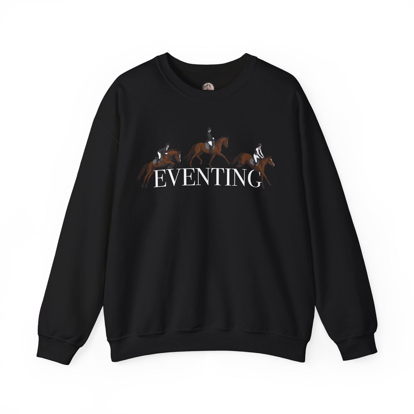 Eventing  Crewneck Sweatshirt - Graphic three discipline design