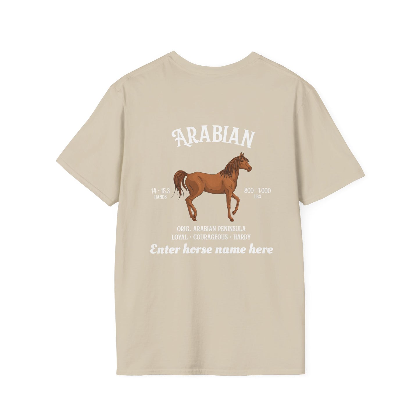 Arabian Horse T-Shirt — Personalized Graphic Tee