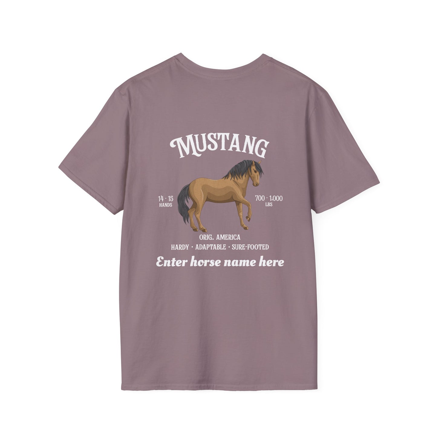 Mustang Horse T-Shirt — Personalized Graphic Tee
