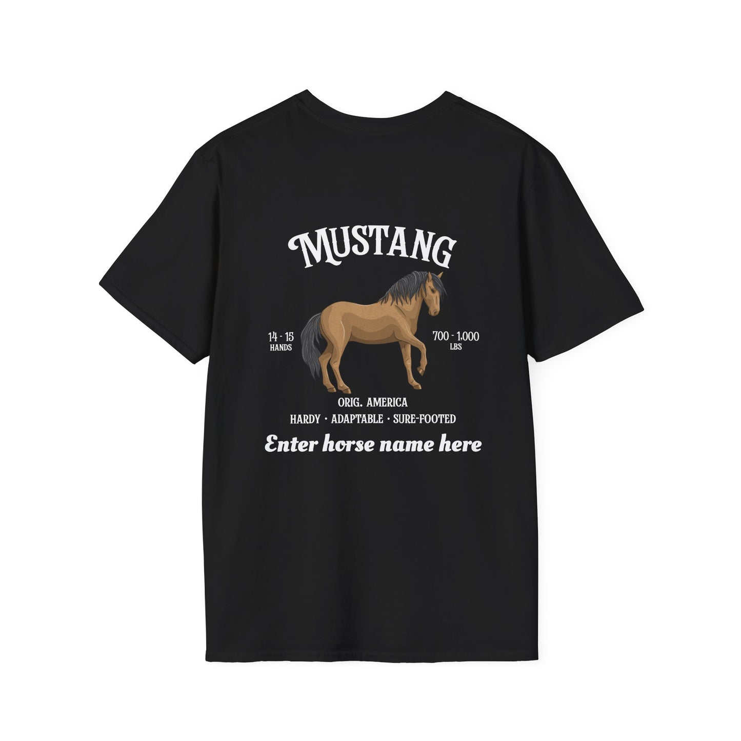 Mustang Horse T-Shirt — Personalized Graphic Tee