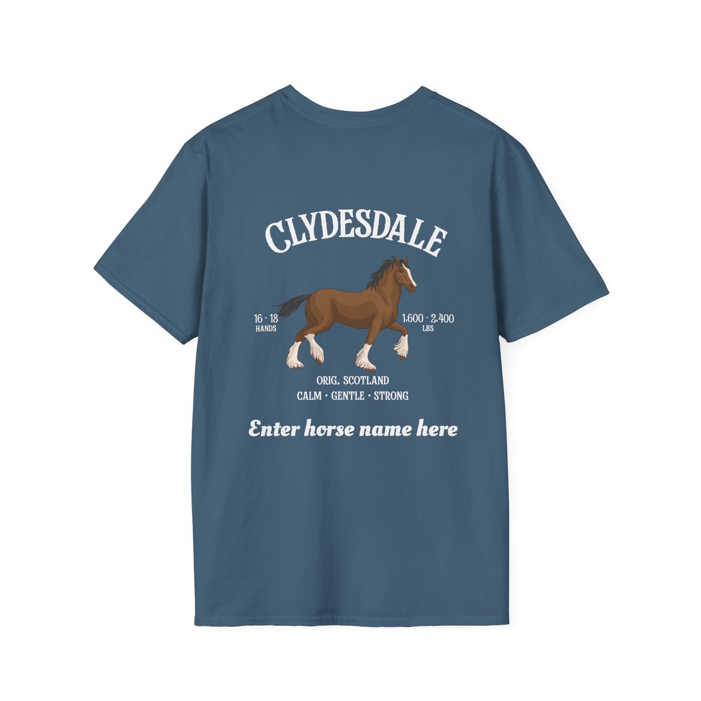 Clydesdale Horse T-Shirt — Personalized Clydesdale Design