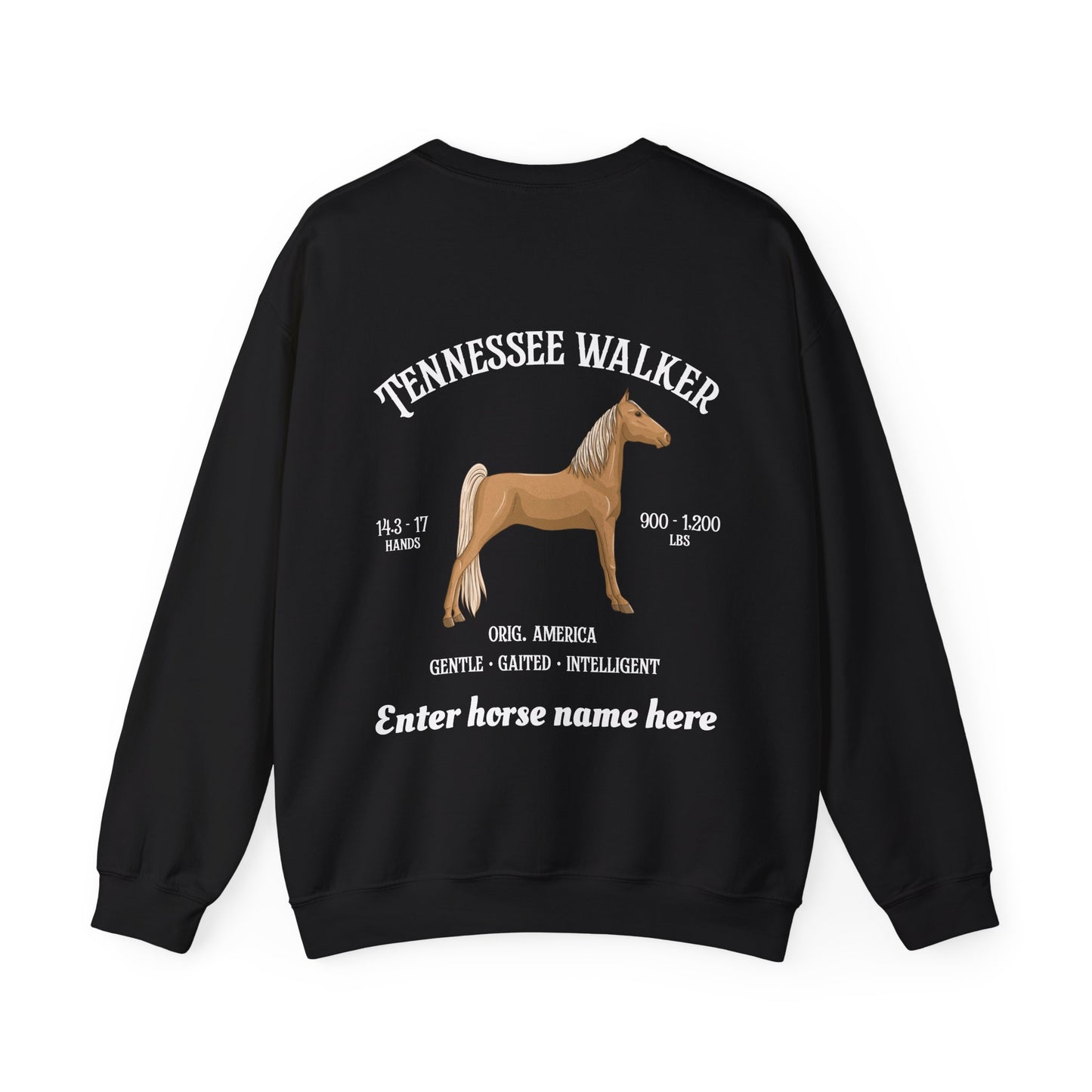 Tennessee Walker Sweatshirt – Customizable Horse Breed Crewneck
