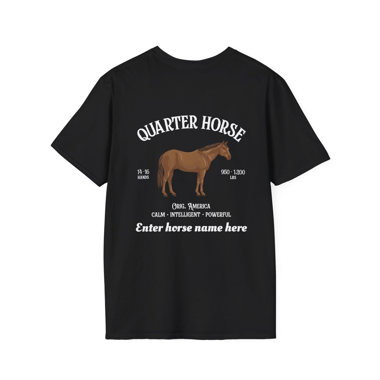Quarter Horse T-Shirt — Personalized Equestrian Tee