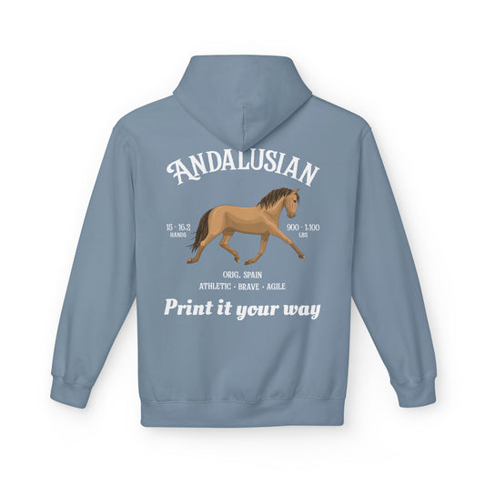 Andalusian Horse Hoodie – Personalized Equestrian Pullover