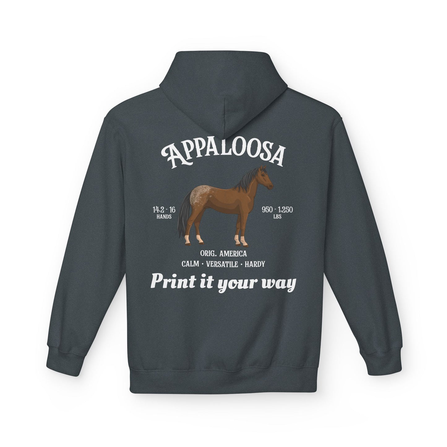 Appaloosa Horse Hoodie — Personalized Equestrian Sweatshirt