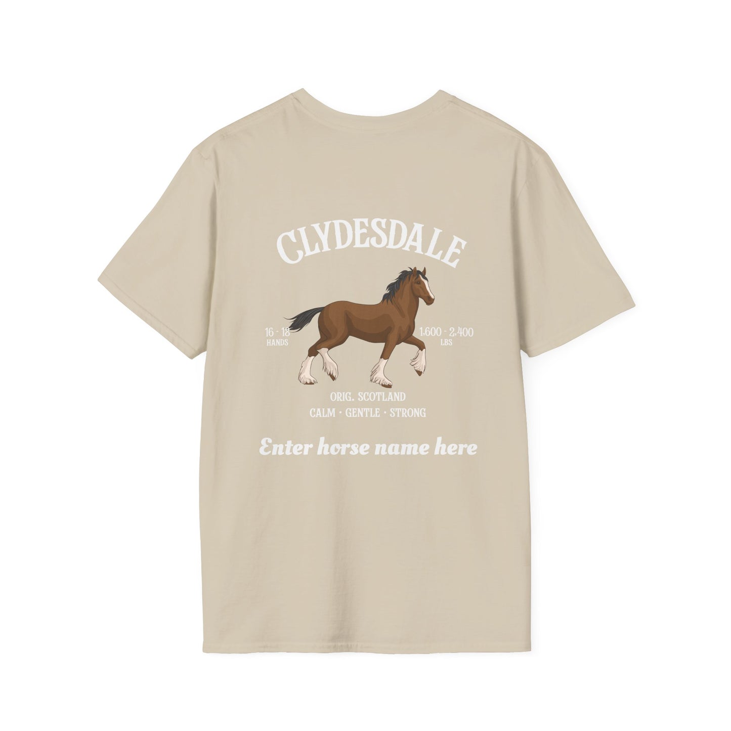 Clydesdale Horse T-Shirt — Personalized Clydesdale Design