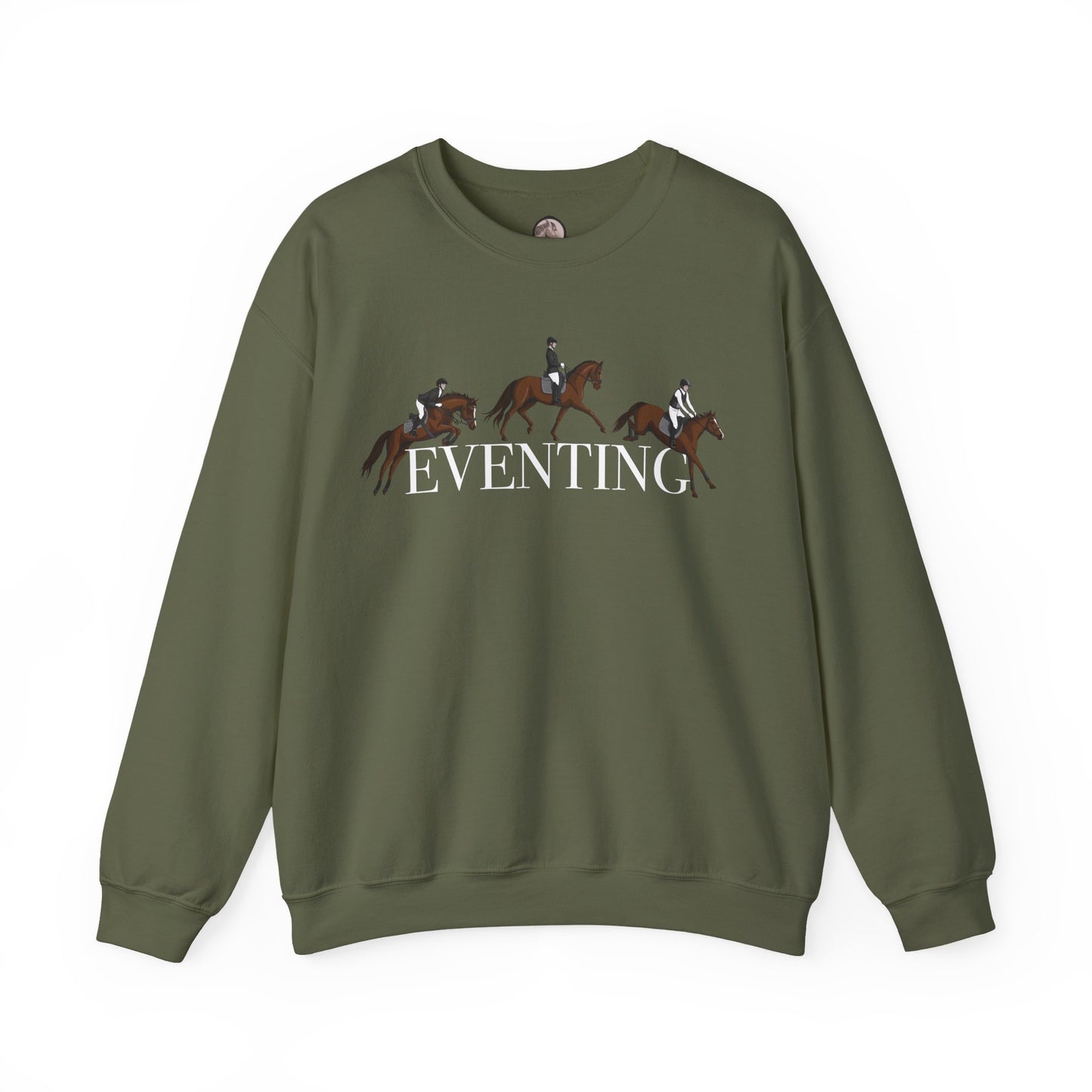 Eventing  Crewneck Sweatshirt - Graphic three discipline design