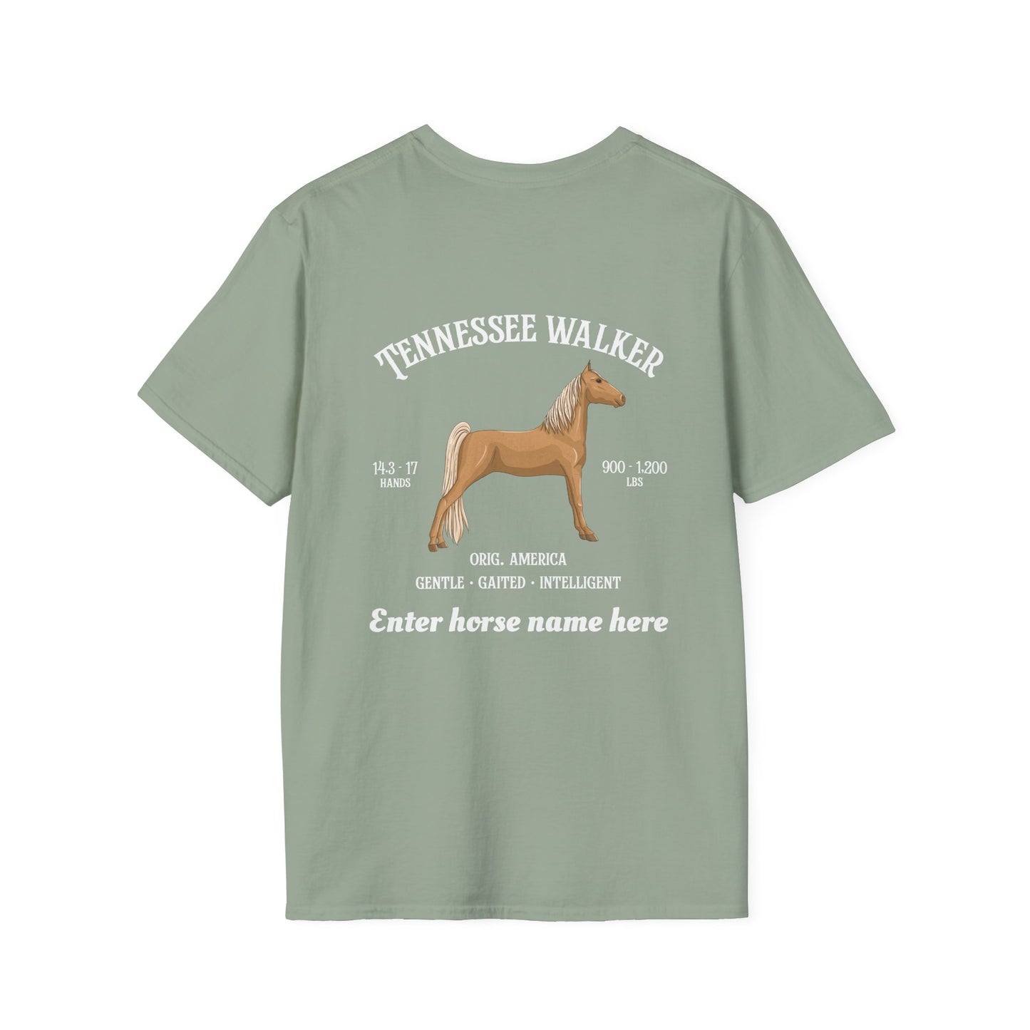 Tennessee Walker Horse T-Shirt — Customizable Equestrian Tee
