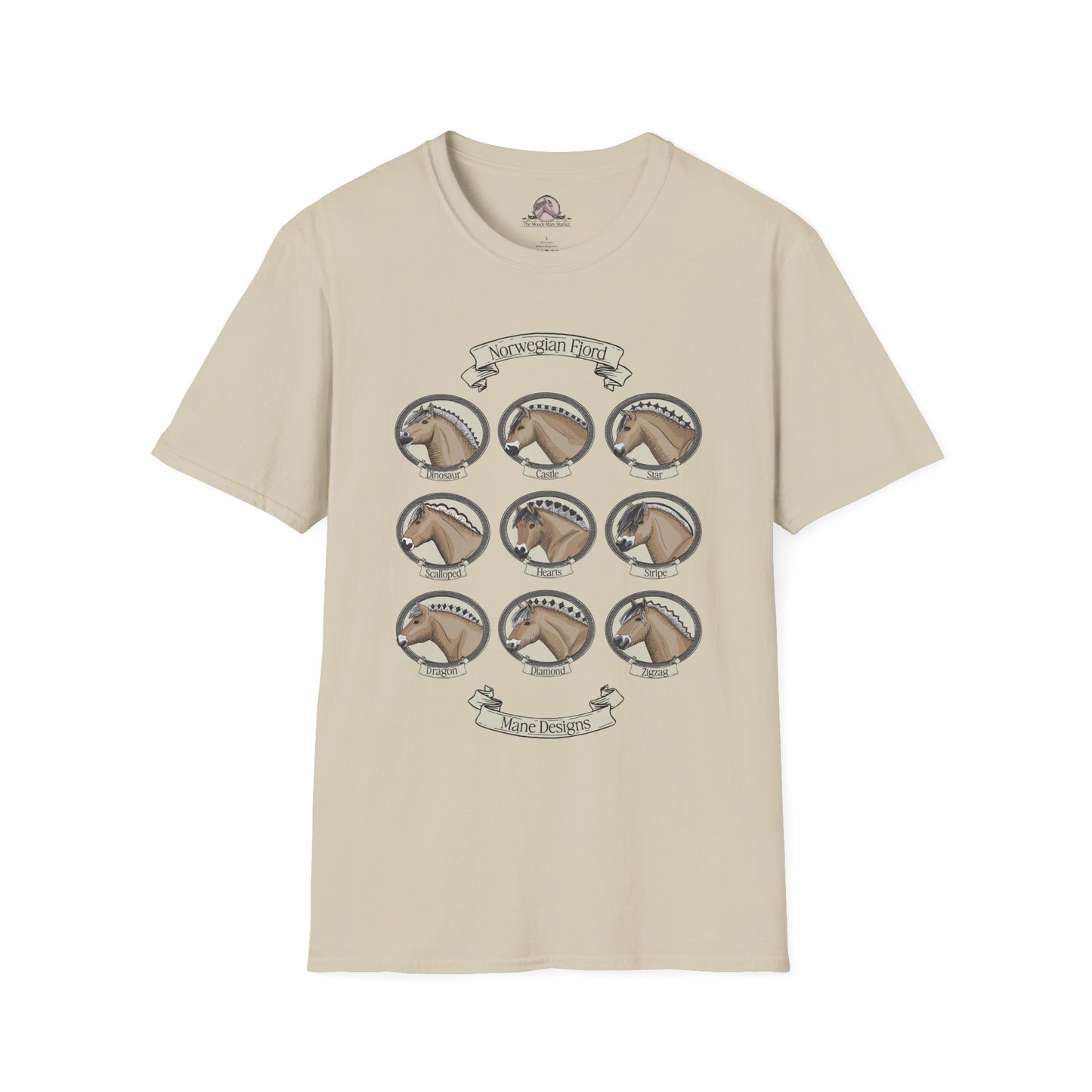 Fjord Mane Syles T-shirt - Vintage Graphic Design