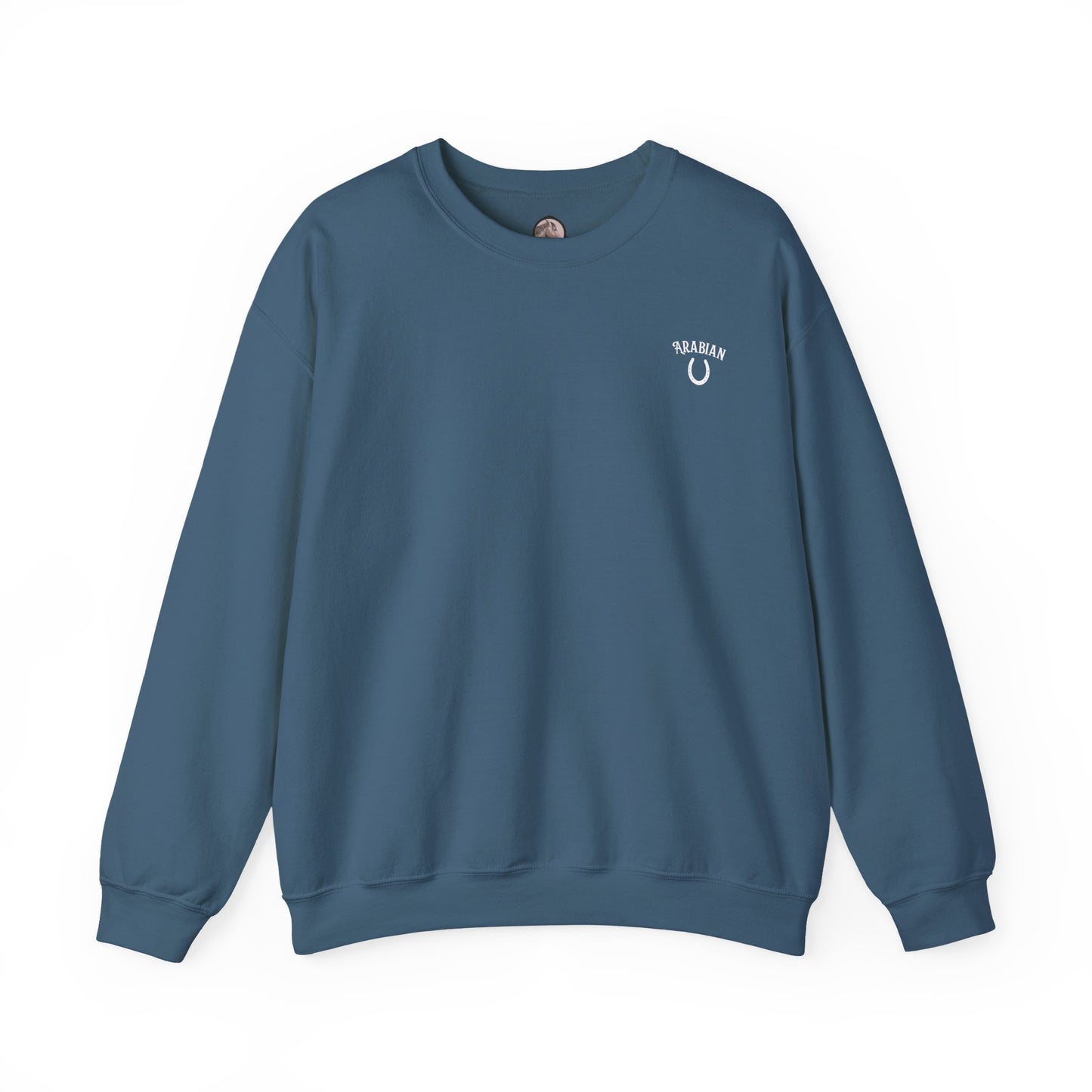 Arabian Horse Crewneck Sweatshirt — Personalized Equestrian Graphic