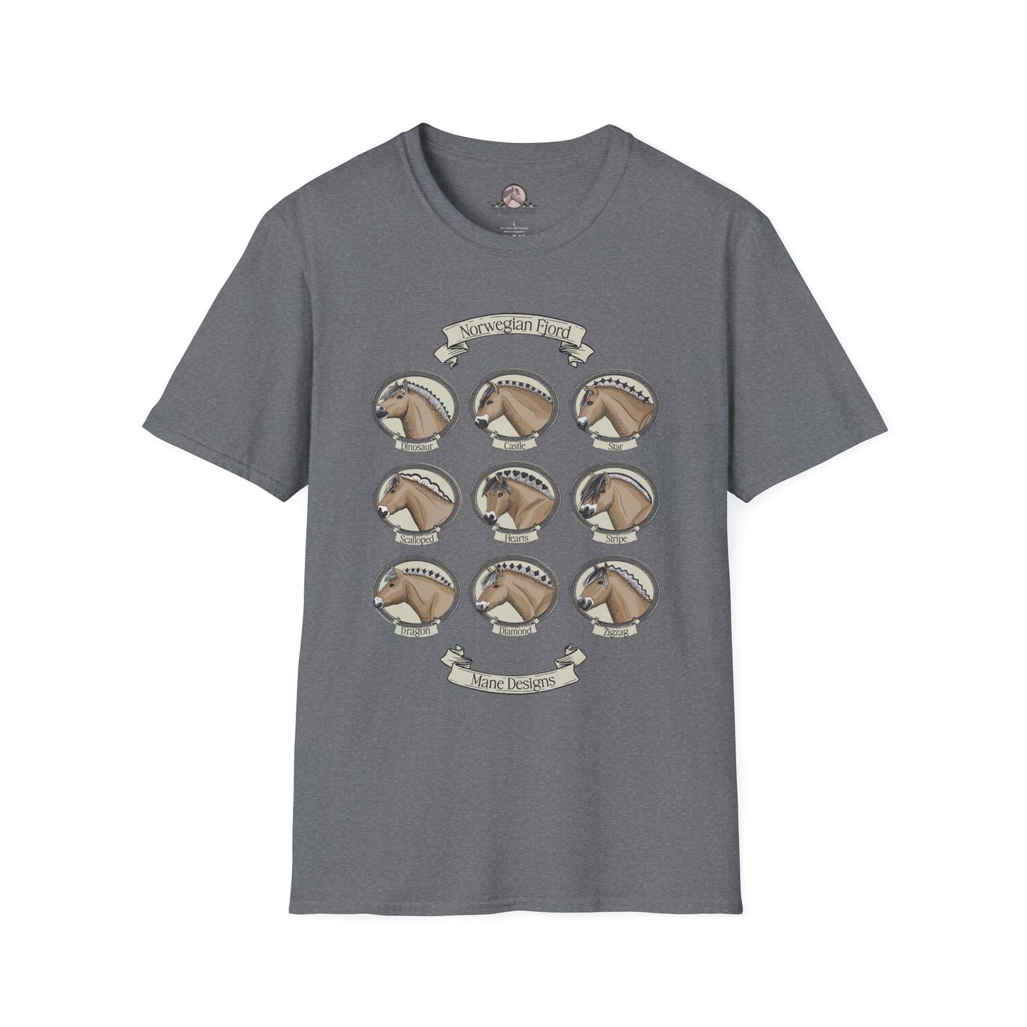 Fjord Mane Syles T-shirt - Vintage Graphic Design