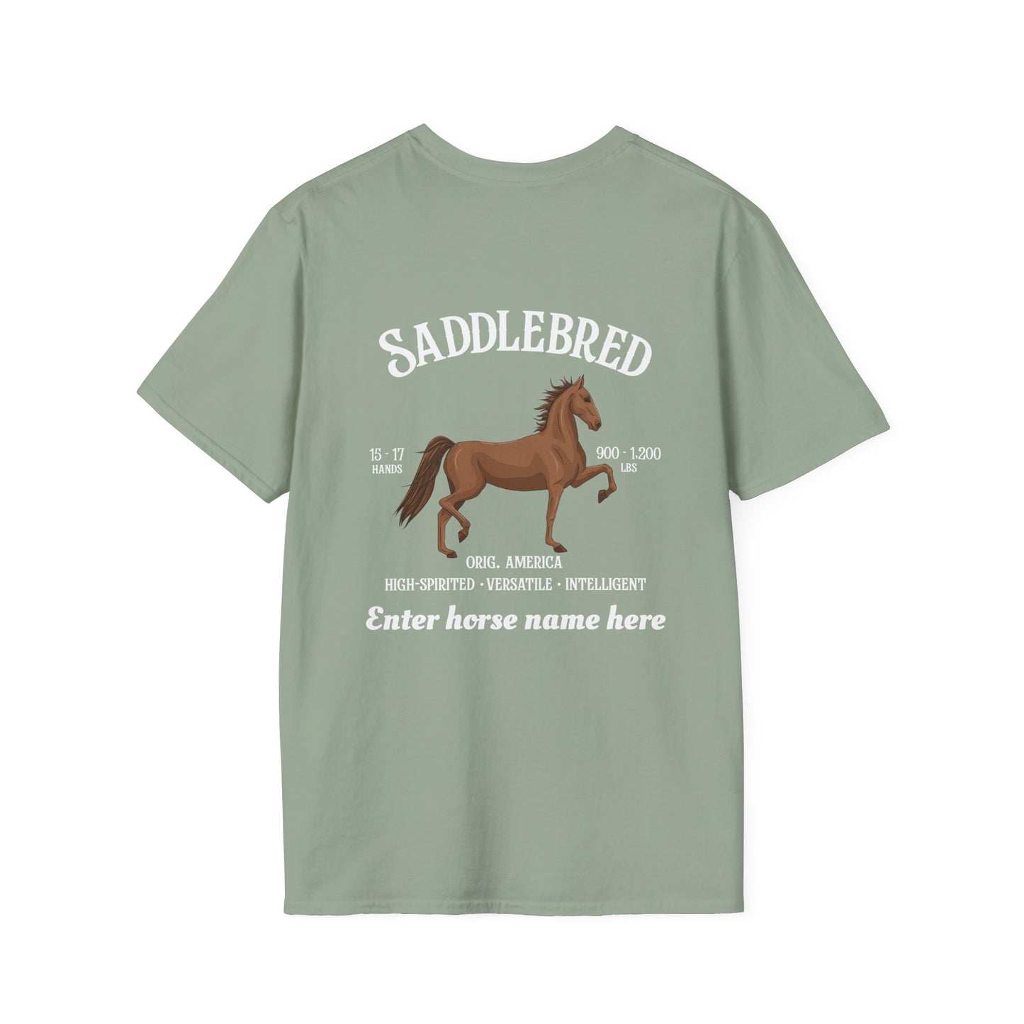 Saddlebred Horse T-Shirt — Personalized Equestrian Tee
