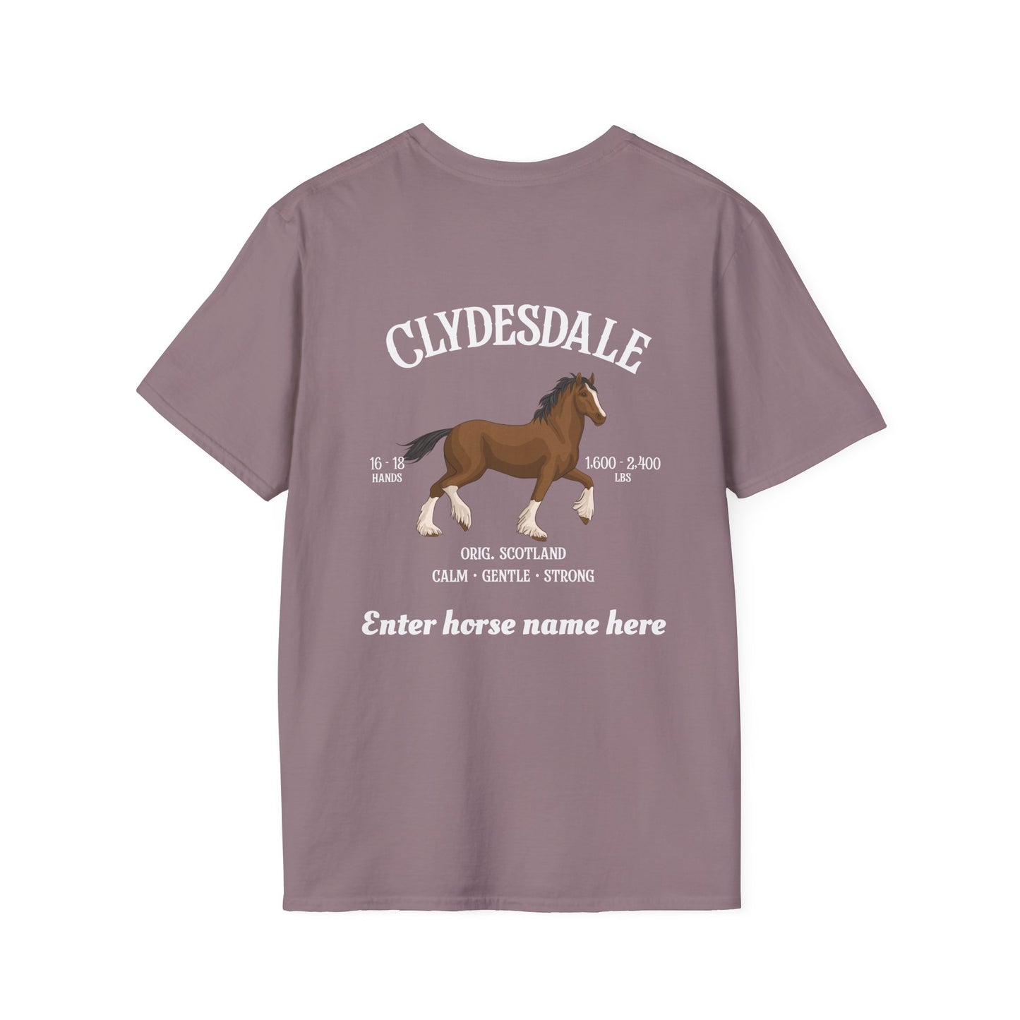 Clydesdale Horse T-Shirt — Personalized Clydesdale Design