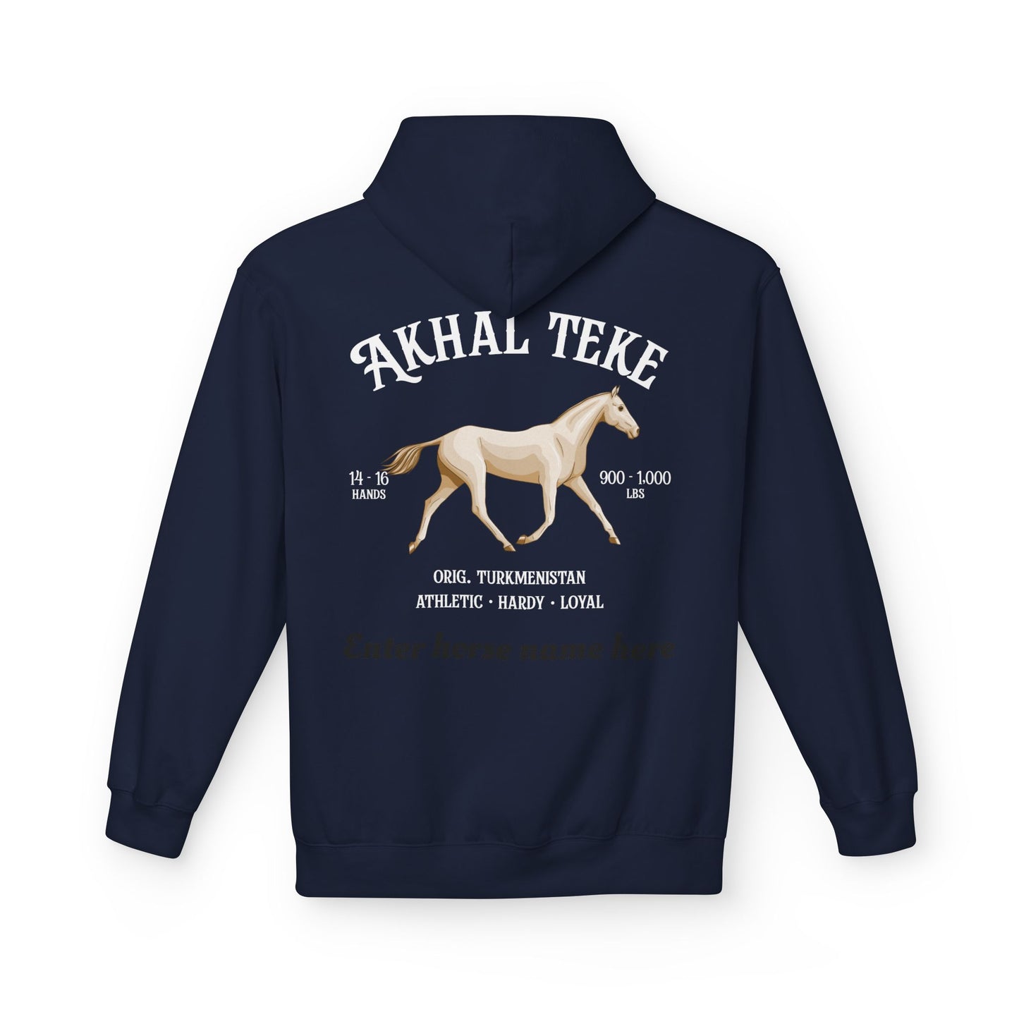 Akhal Teke Horse Hoodie — Personalized Graphic Pullover