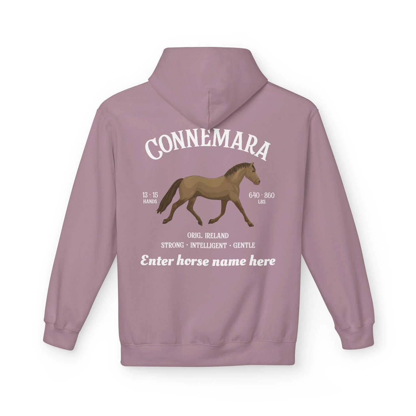 Connemara Horse Hoodie – Personalized Equestrian Sweatshirt