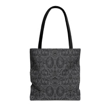 Load image into Gallery viewer, Damask Inspired Dressage Black Tote Bag
