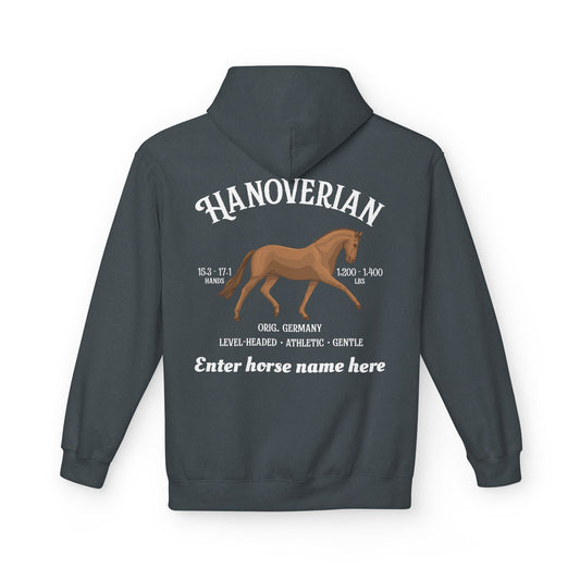 Hanoverian Horse Hoodie — Personalized Equestrian Sweatshirt