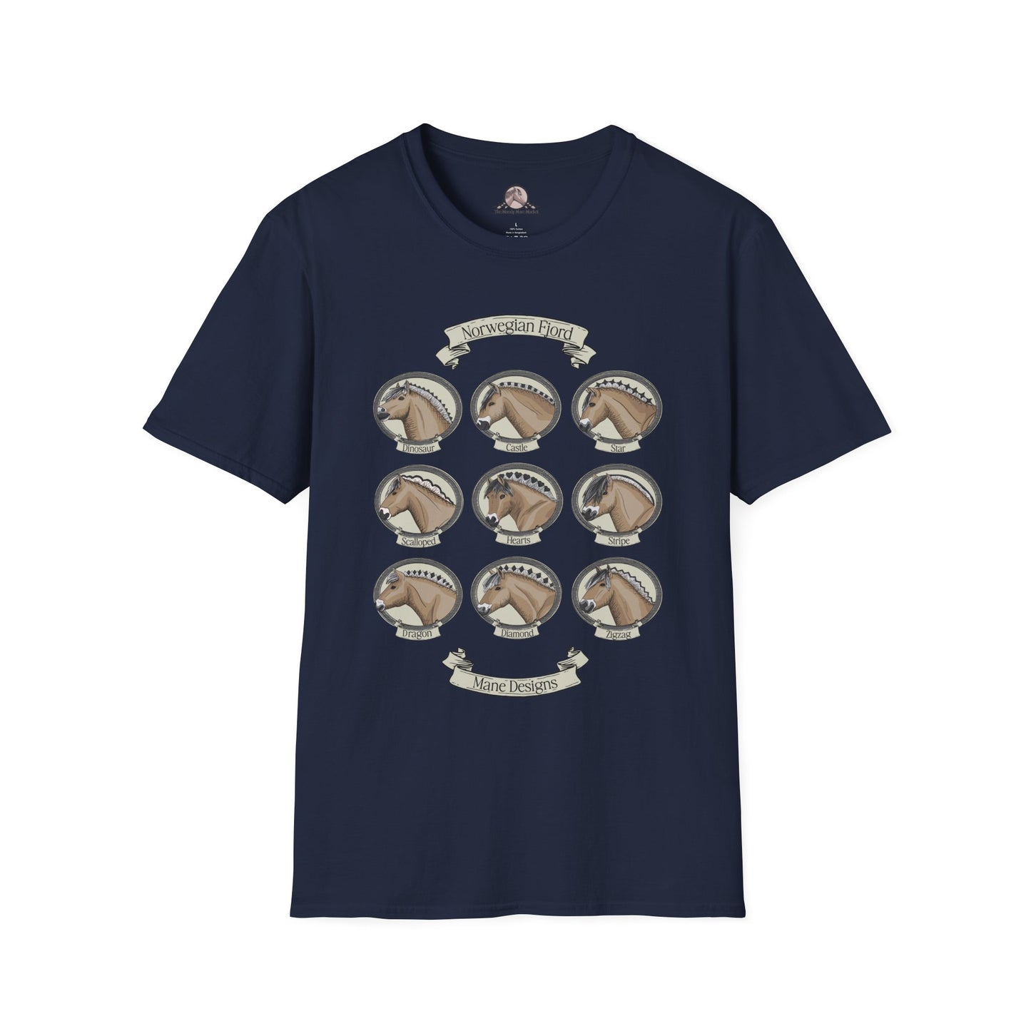 Fjord Mane Syles T-shirt - Vintage Graphic Design