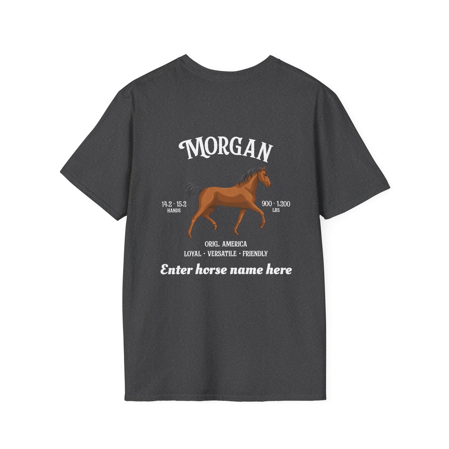 Morgan Horse T-Shirt — Customizable Morgan Breed Tee