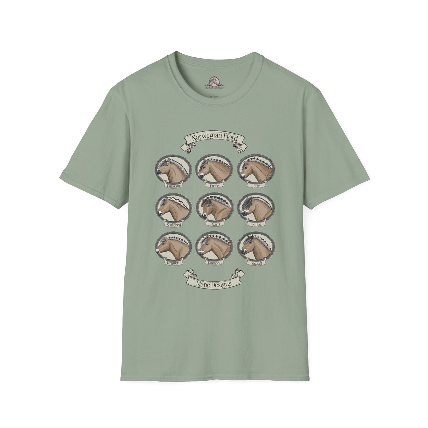 Fjord Mane Syles T-shirt - Vintage Graphic Design