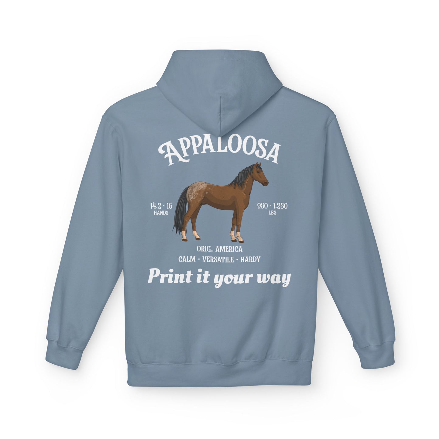 Appaloosa Horse Hoodie — Personalized Equestrian Sweatshirt