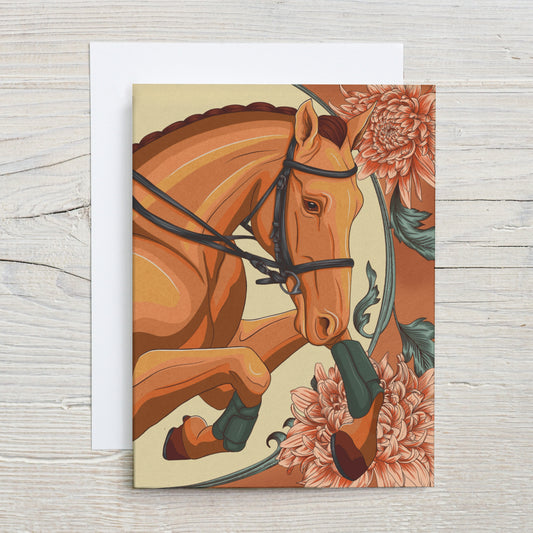 Floral Jumping Greeting Card