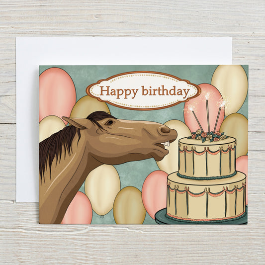 Happy Birthday Blow Candle Greeting Card