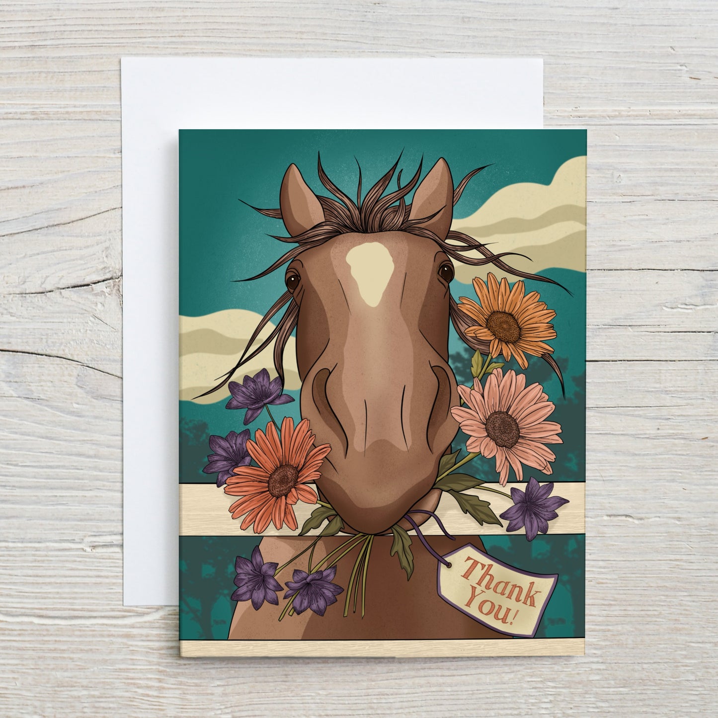 Thank You Flowers Greeting Card