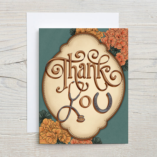 Thank you Vet Greeting Card