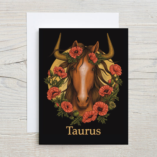 "Taurus" Greeting Card